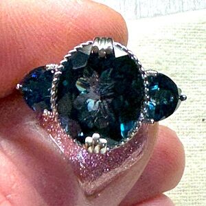 Judith Ripka London Blue Topaz Ring